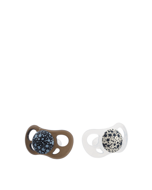Twistshake 2x Pacifier Black White 6+m