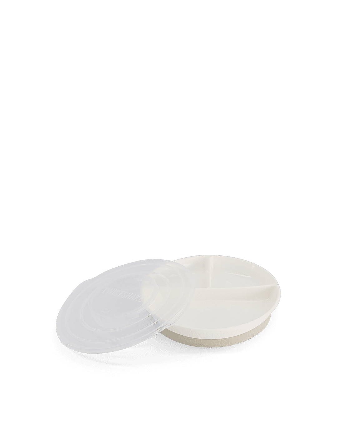 Twistshake Divided Plate 6+m White