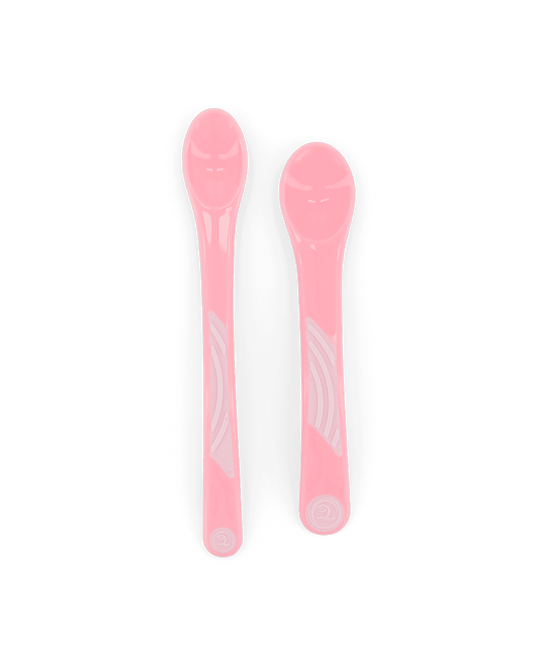 Twistshake 2x Feeding Spoon Set 6+m Pastel Pink