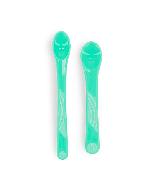 Twistshake 2x Feeding Spoon Set 6+m Pastel Green