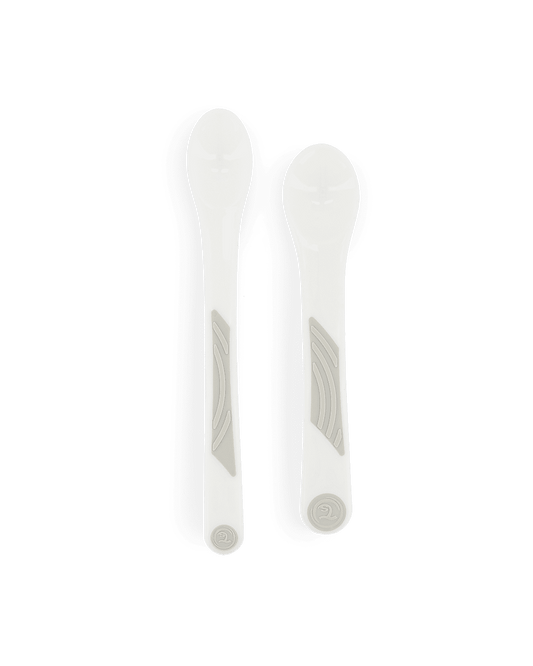 Twistshake 2x Feeding Spoon Set 6+m White
