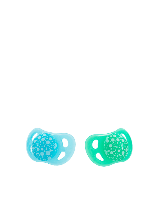 Twistshake 2x Pacifier 0-6m Pastel Blue Green