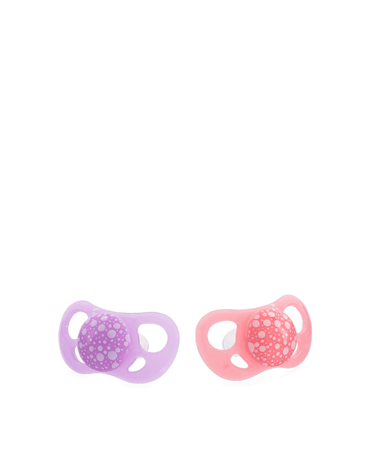 Twistshake 2x Pacifier 6+m Pastel Pink Purple