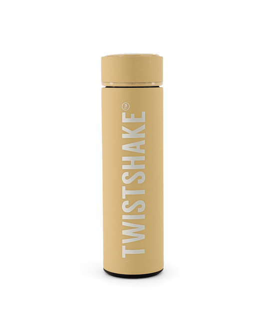 Twistshake Hot or Cold Bottle 420ml Pastel Beige