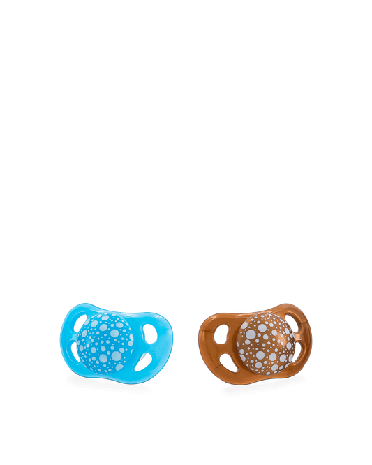Twistshake 2x Pacifier 0-6m Pearl Blue Copper