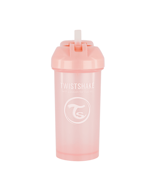 Twistshake Straw Cup 360ml 6+m Pearl Pink