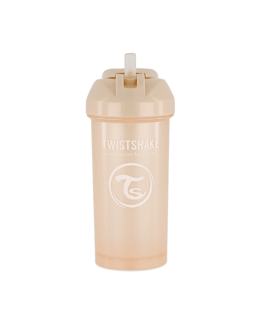 Twistshake Straw Cup 360ml 6+m Pearl Champagne