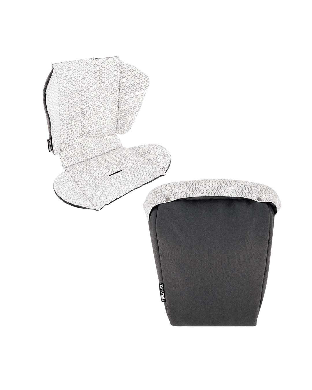 Twistshake Tour Seat Liner + Foot Muff Black
