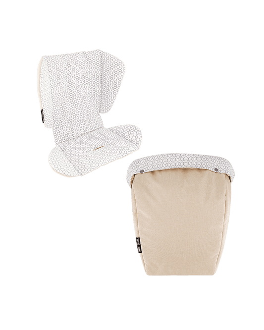 Twistshake Tour Seat Liner + Foot Muff Beige