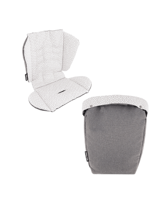 Twistshake Tour Seat Liner + Foot Muff Grey