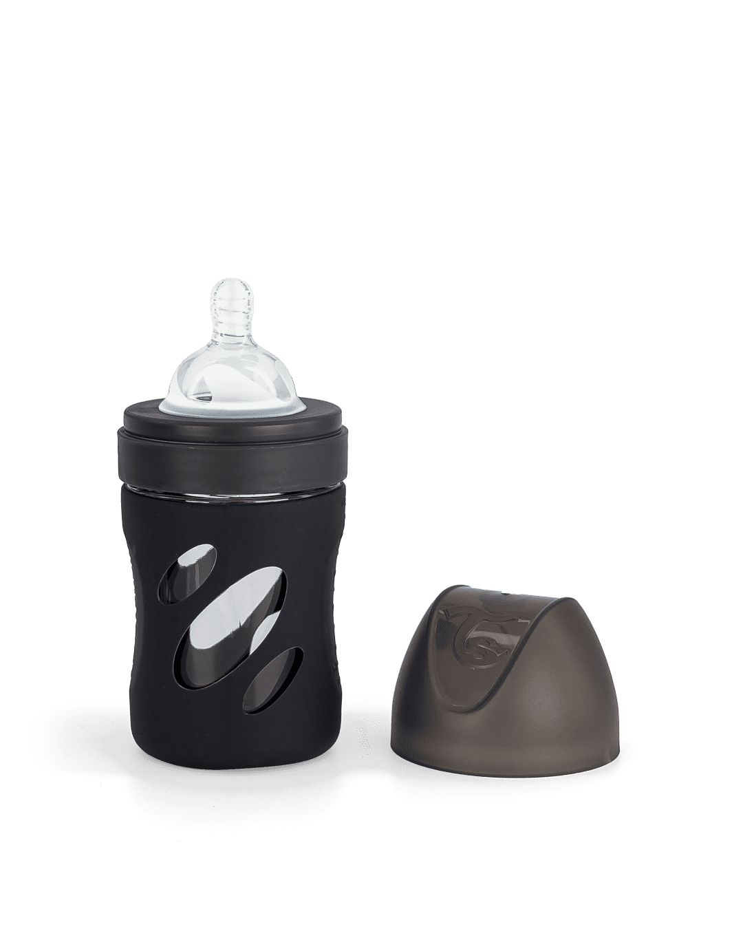 Twistshake Anti-Colic Glass Bottle 180ml Black