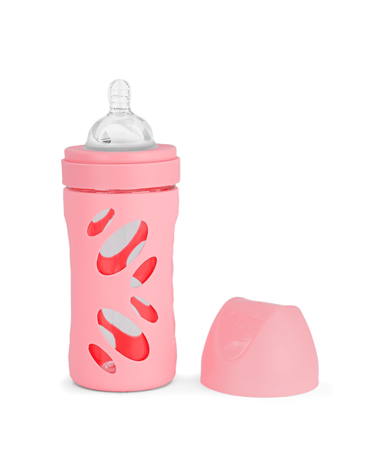 Twistshake Anti-Colic Glass Bottle 260ml Pastel Pink