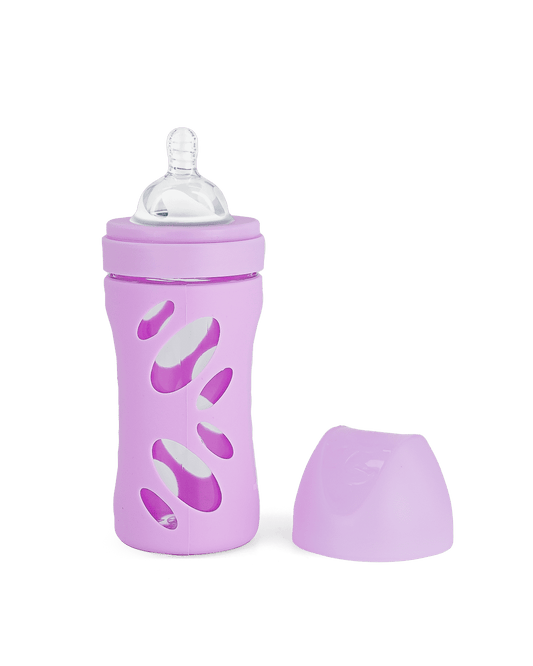 Twistshake Anti-Colic Glass Bottle 260ml Pastel Purple
