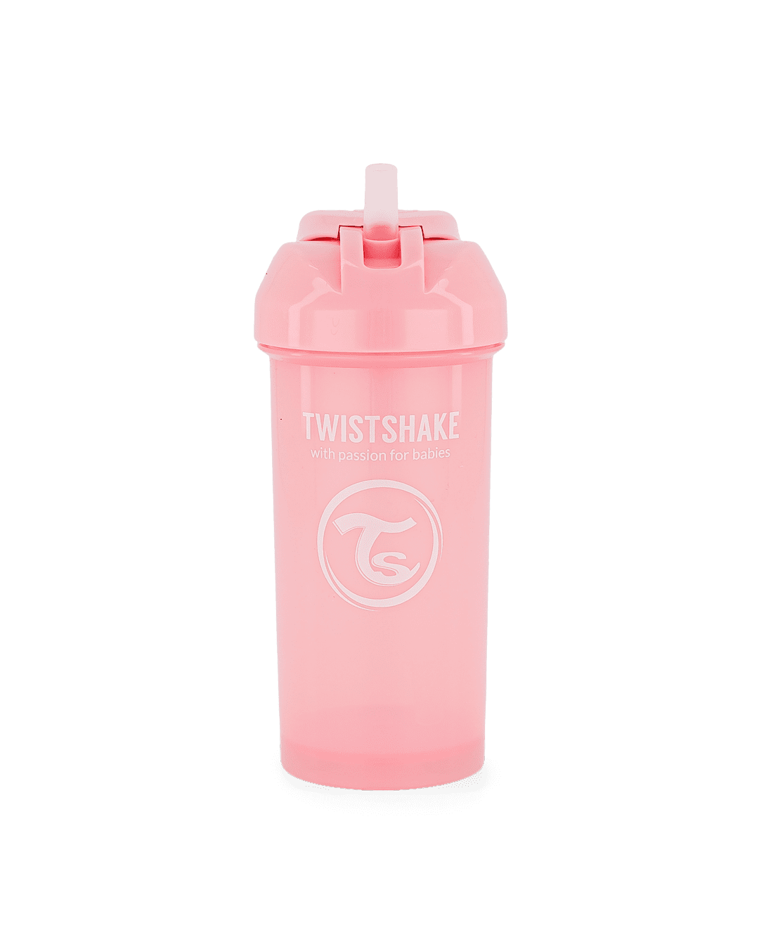 Twistshake Straw Cup 360ml 6+m Pastel Pink