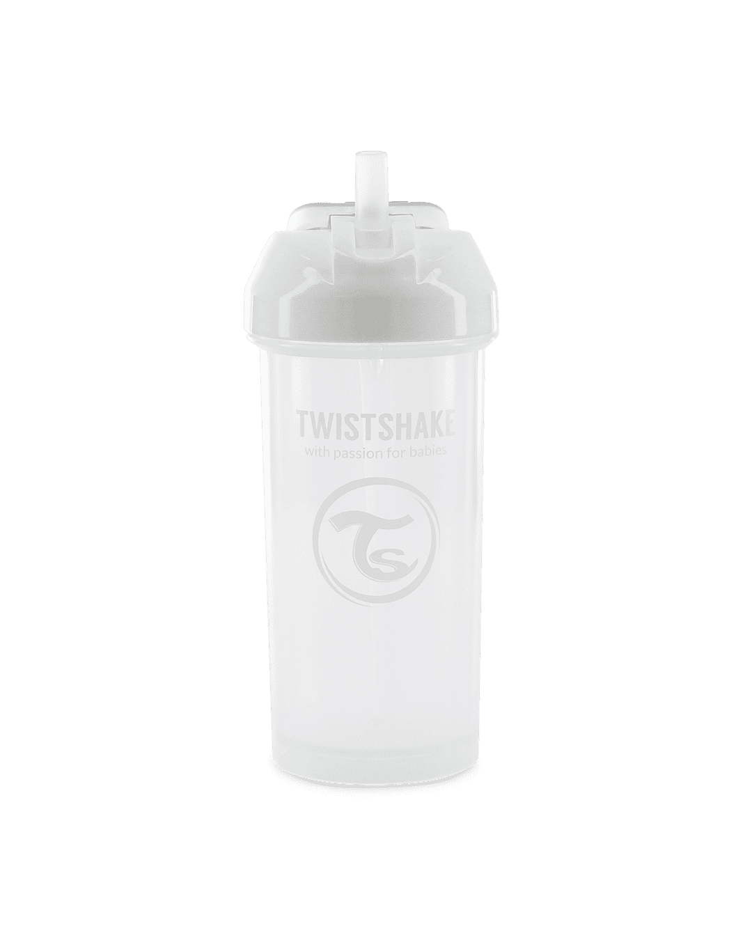 Twistshake Straw Cup 360ml 6+m White
