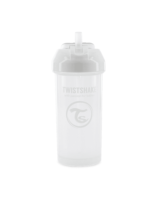 Twistshake Straw Cup 360ml 6+m White