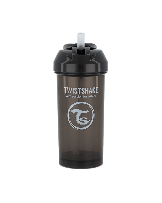 Twistshake Straw Cup 360ml 6+m Black