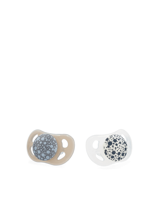 Twistshake 2x Pacifier 0-6m Pastel Grey White