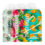 Twistshake 3x Squeeze Bag 220ml Pineapple Watermelon Banana