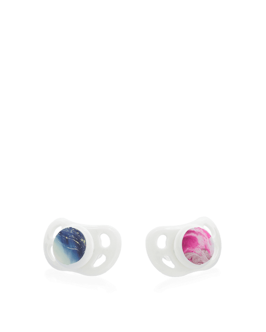 Twistshake 2x Pacifier 0-6m Marble Pink Purple
