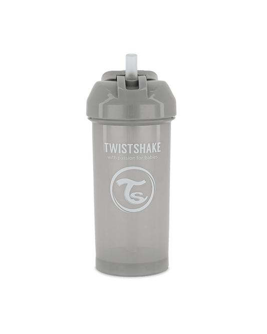 Twistshake Straw Cup 360ml 6+m Pastel Grey