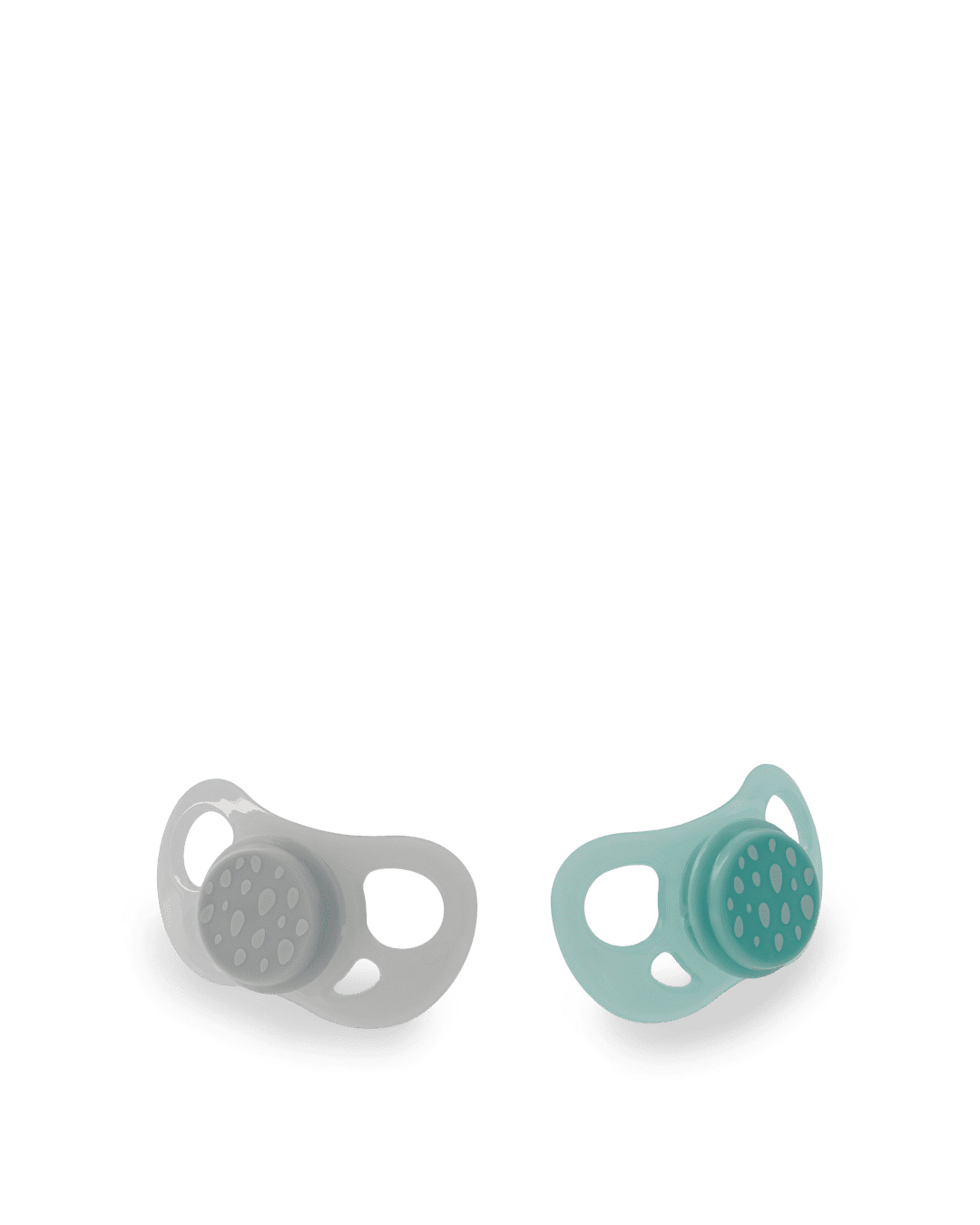 Twistshake 2x Pacifier 6+m New Turquoise & Light Grey