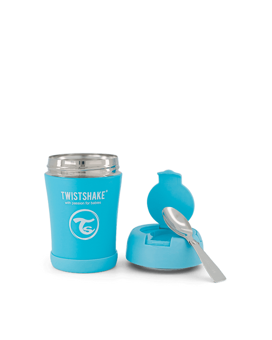 Twistshake Insulated Food Container 350ml Pastel Blue