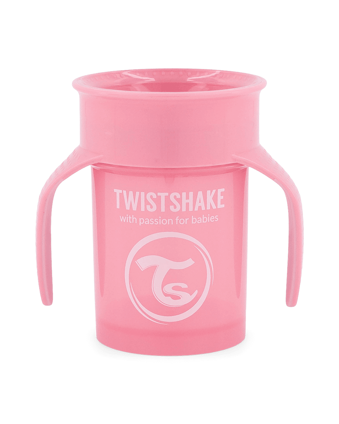 Twistshake 360 Cup 6+m Pastel Pink