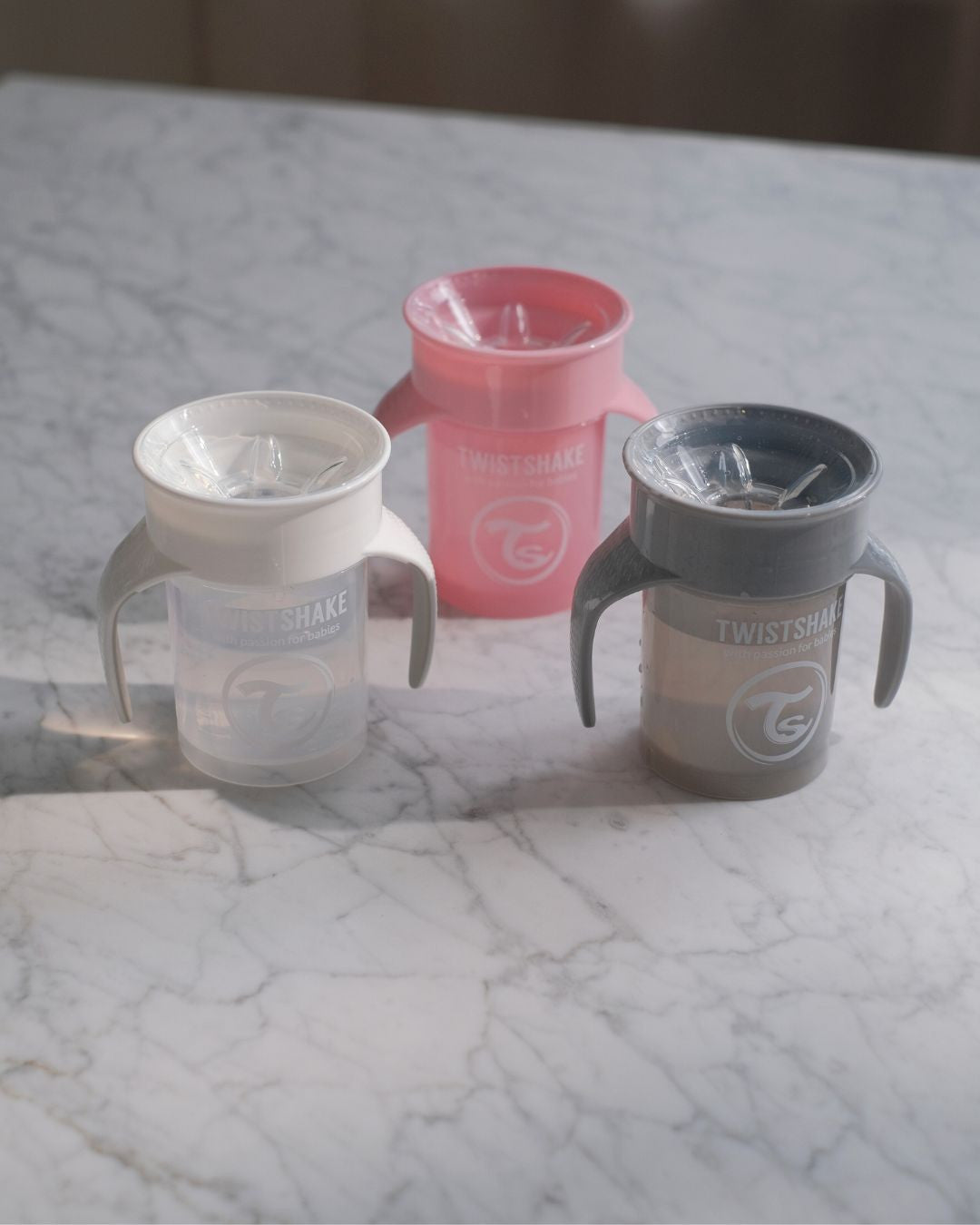 Twistshake 360 Cup 6+m Pastel Pink
