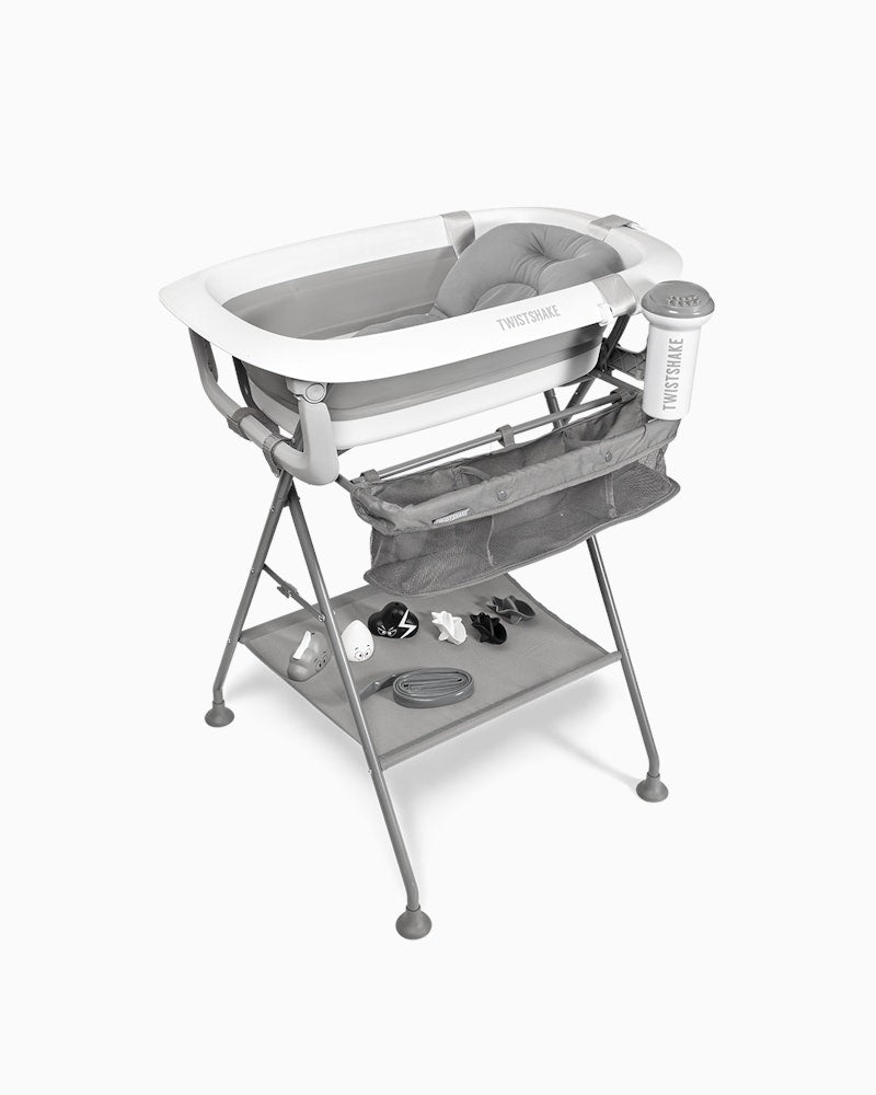 Luxury Bath Kit (Bathtub, Bath Stand, Cushion, Rinser, 3x Bath Toy Shark and Cloud)