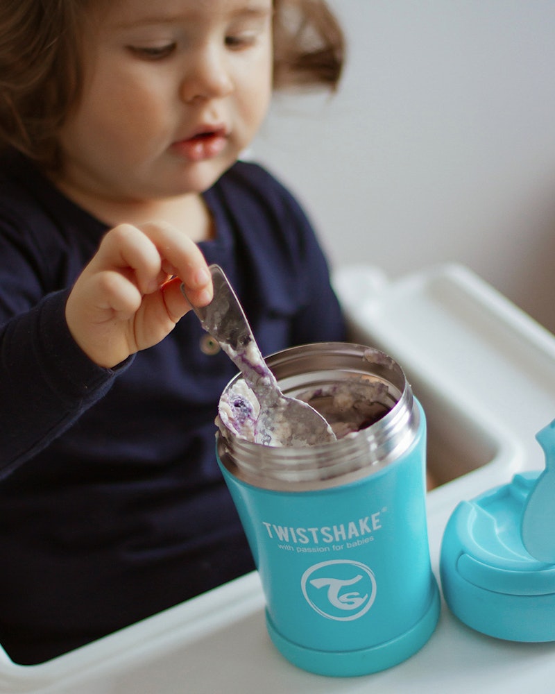 Twistshake Insulated Food Container 350ml Pastel Blue