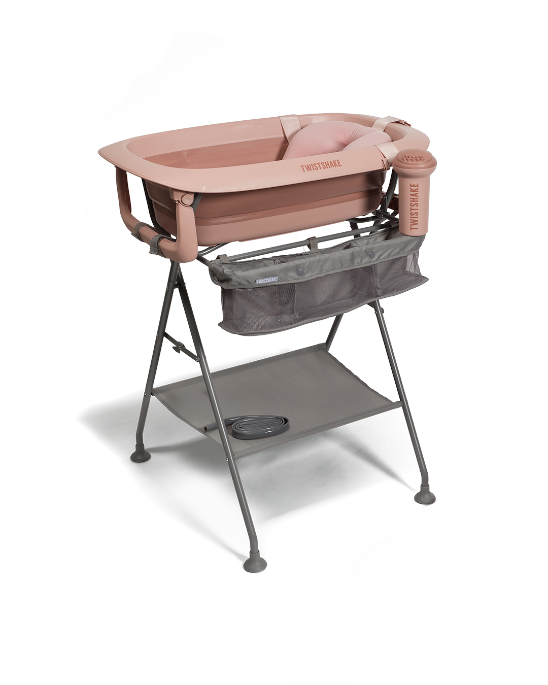 Twistshake Bathub, Bath Stand, Cushion, Rinser Limited Faded Pink