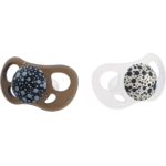 Twistshake 2x Pacifier Black White 6+m
