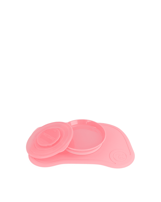 Twistshake Click Mat + Plate 6+m Pastel Pink