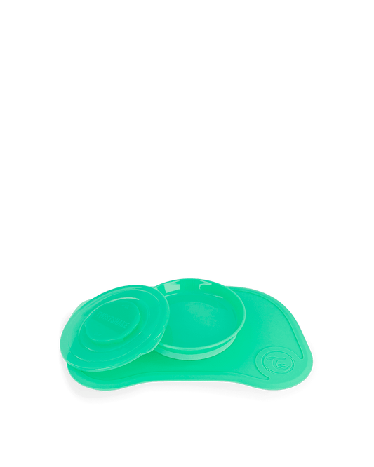 Twistshake Click Mat + Plate 6+m Pastel Green