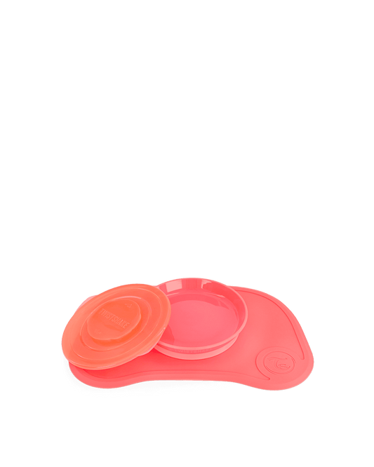 Twistshake Click Mat + Plate 6+m Pastel Peach