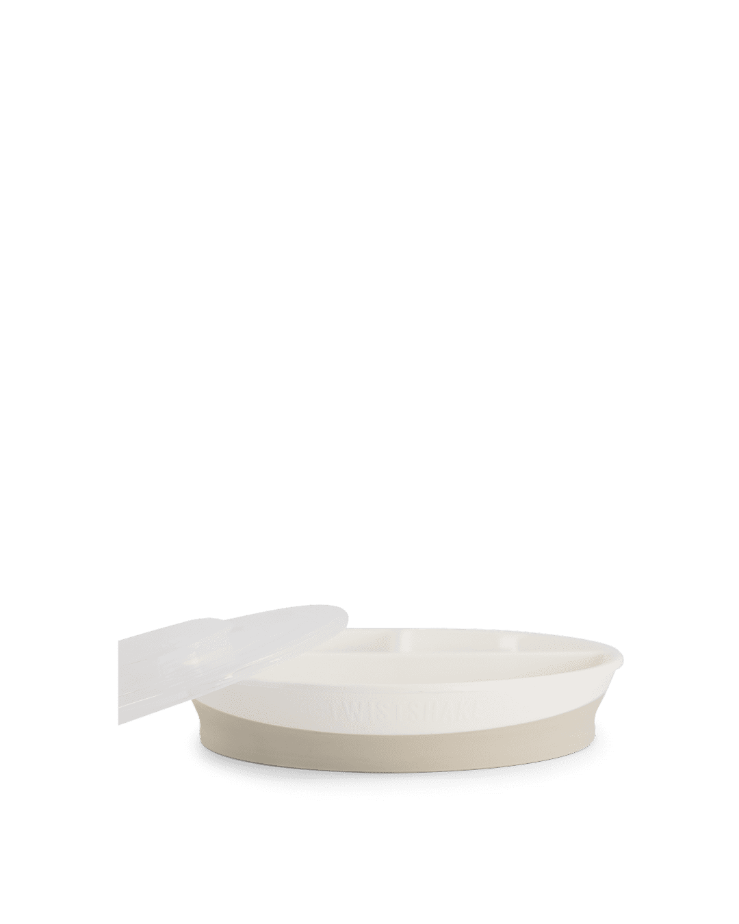 Twistshake Divided Plate 6+m White