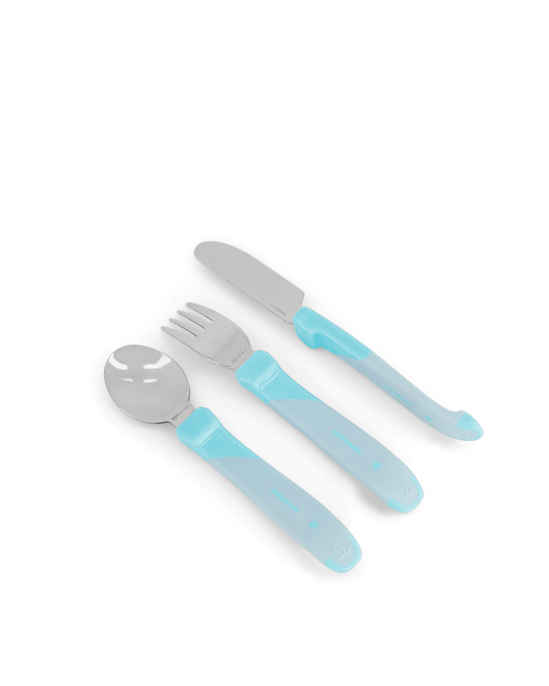 Twistshake Learn Cutlery Stainless Steel 12+m Pastel Blue