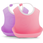 Twistshake Bib 4+m Pastel Pink Purple