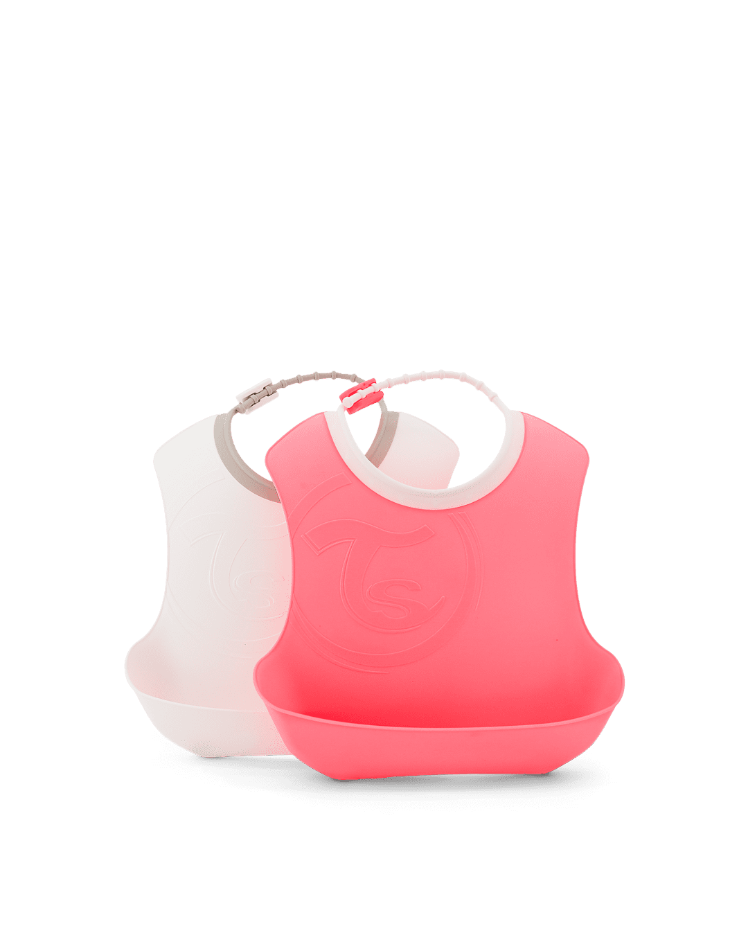 Twistshake Bib 4+m Pastel Peach White
