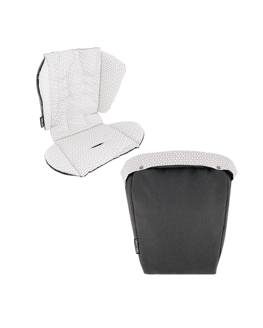 Twistshake Tour Seat Liner + Foot Muff Black