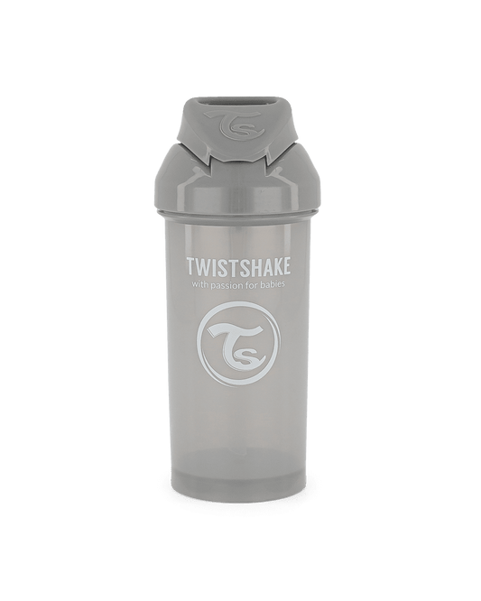 Twistshake Straw Cup 360ml 6+m Pastel Grey