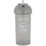 Twistshake Straw Cup 360ml 6+m Pastel Grey