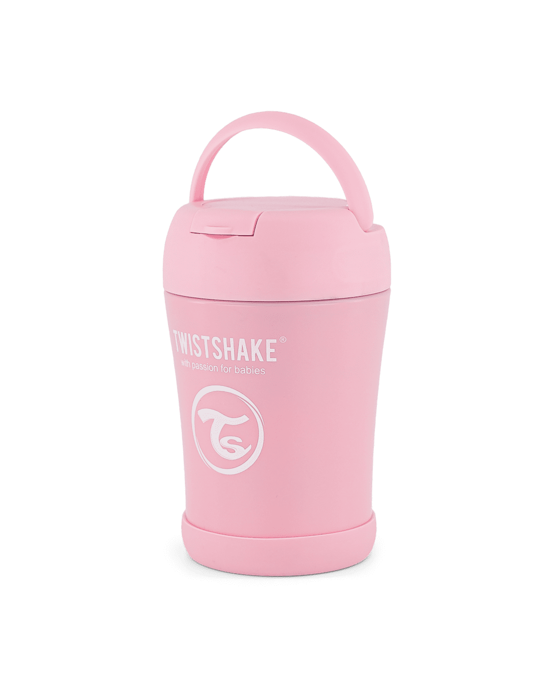 Twistshake Insulated Food Container 350ml Pastel Pink