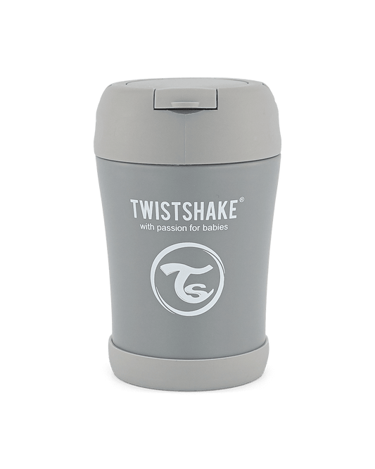 Twistshake Insulated Food Container 350ml Pastel Grey