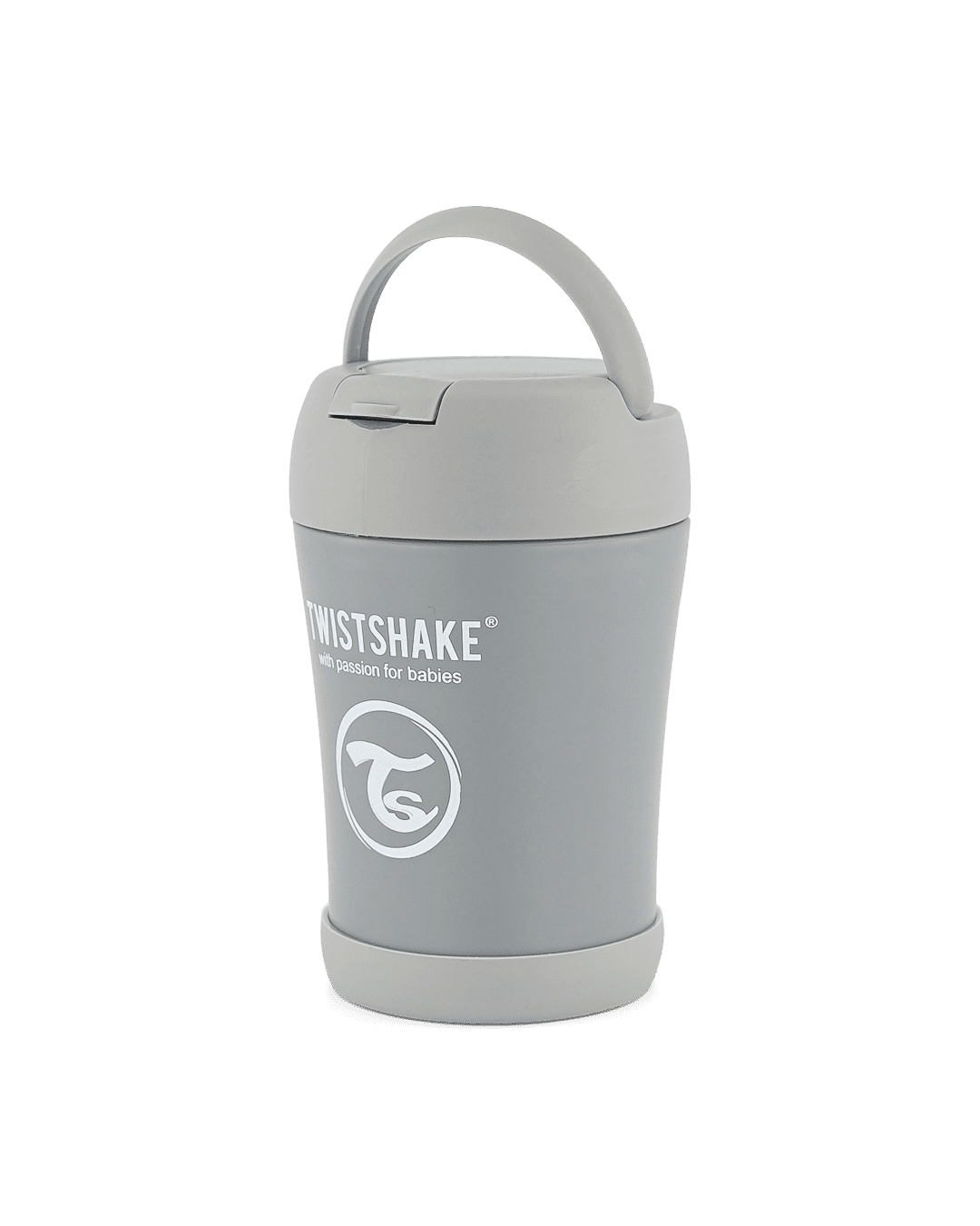 Twistshake Insulated Food Container 350ml Pastel Grey