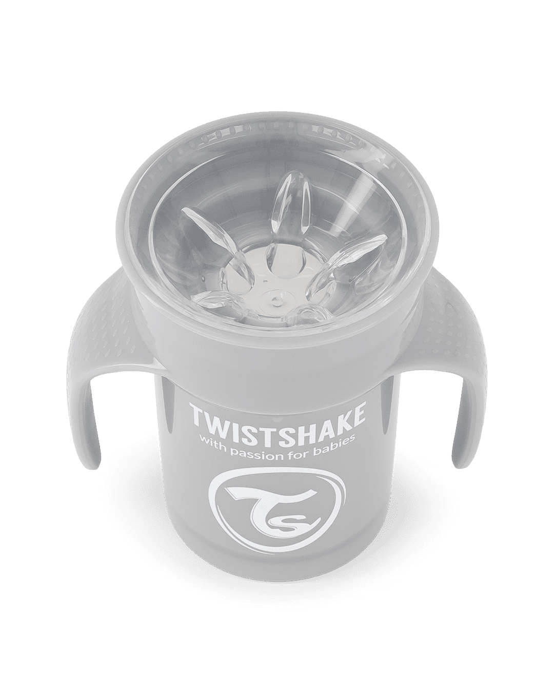 Twistshake 360 Cup 6+m Pastel Grey