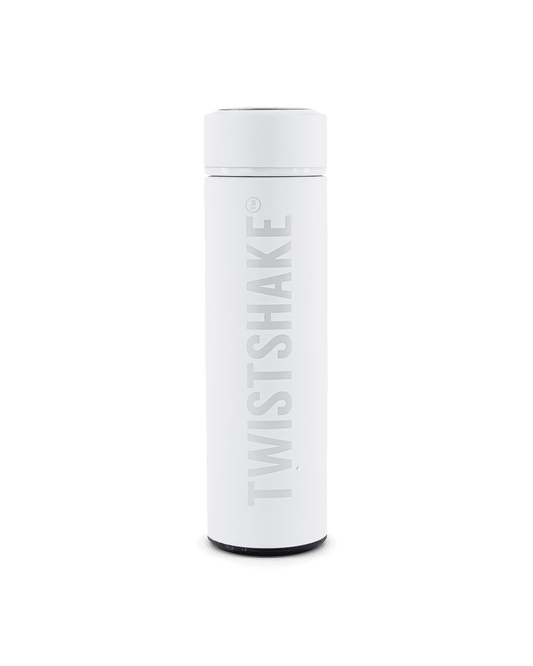 Twistshake Hot or Cold Bottle 420ml White D2C