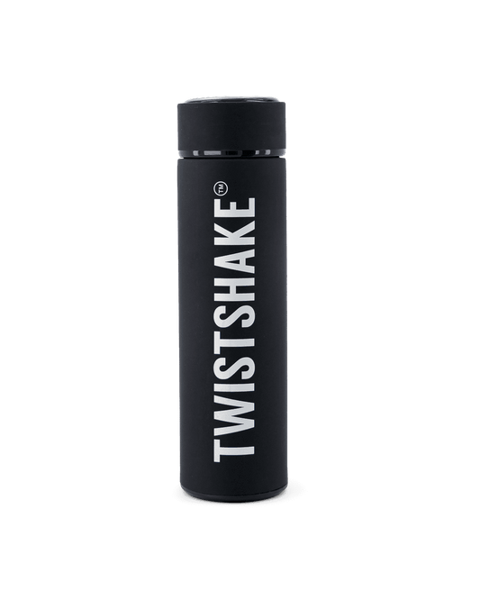 Twistshake Hot or Cold Bottle 420ml Black D2C