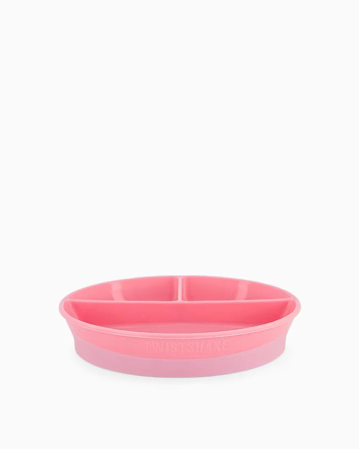 Twistshake Divided Plate 6+m Pink